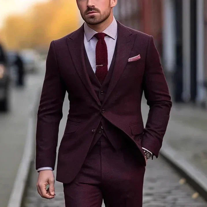 Caleb | Men's Slim Fit Three-Piece Suit