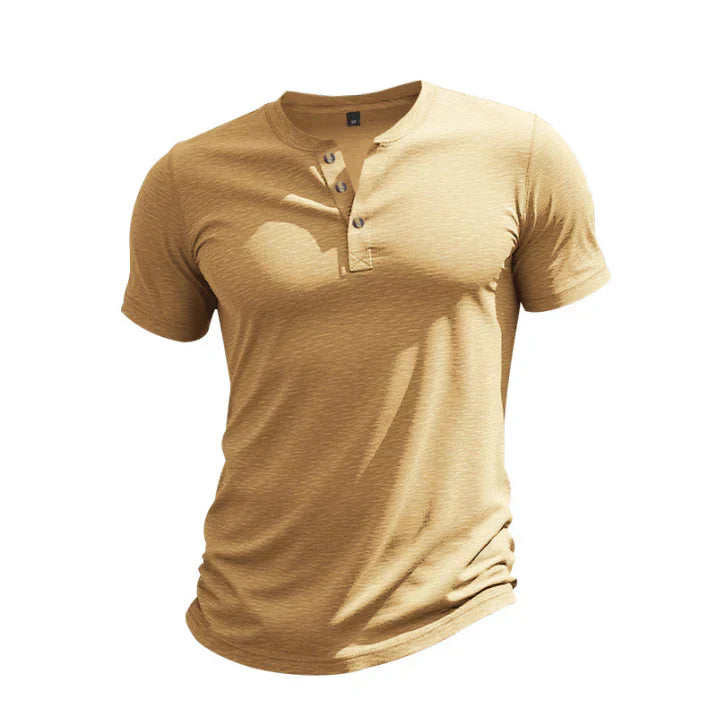 Ryan | Men's Casual Short Sleeve Henley Style T-Shirt