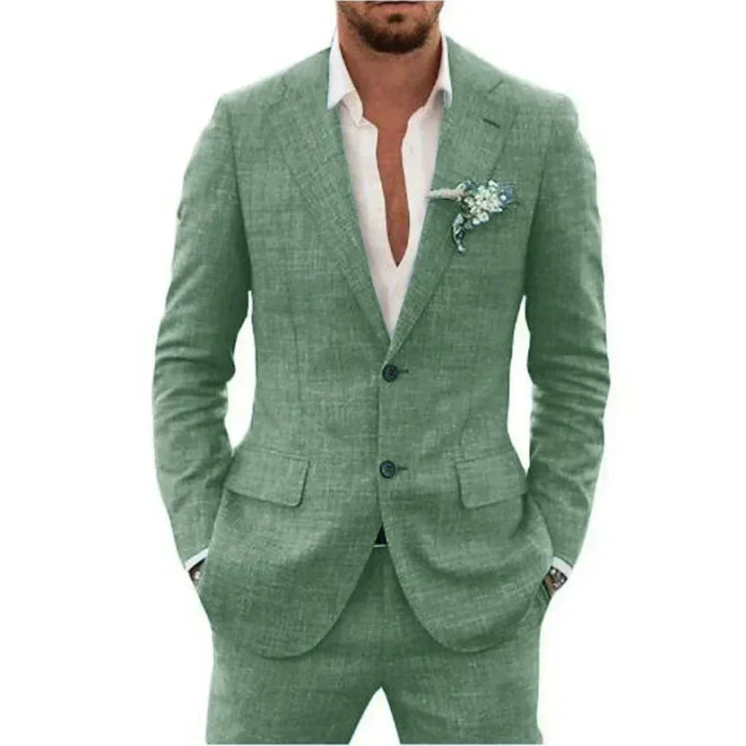 Felix | Men's Lightweight Linen Tailored Two-Piece Suit