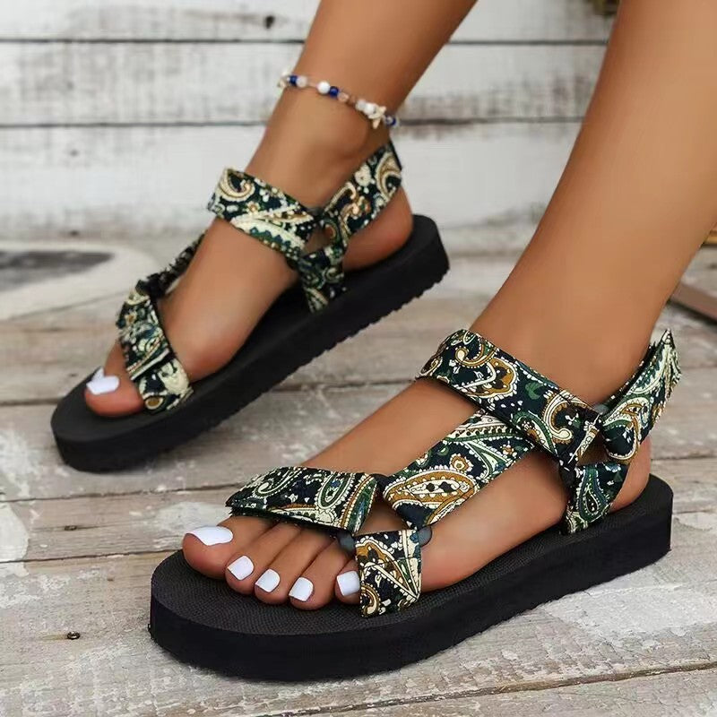 Daphne | Women's Boho Pattern Open Toe Sandals