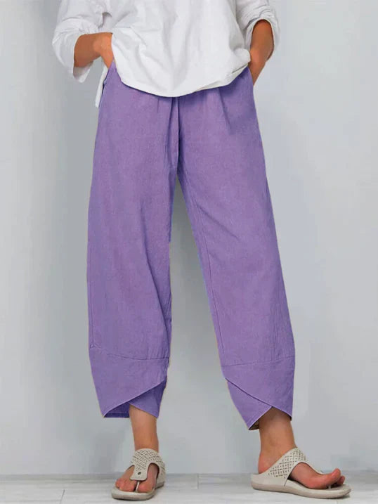 Renata | Women's High Waist Wide-Leg Pants