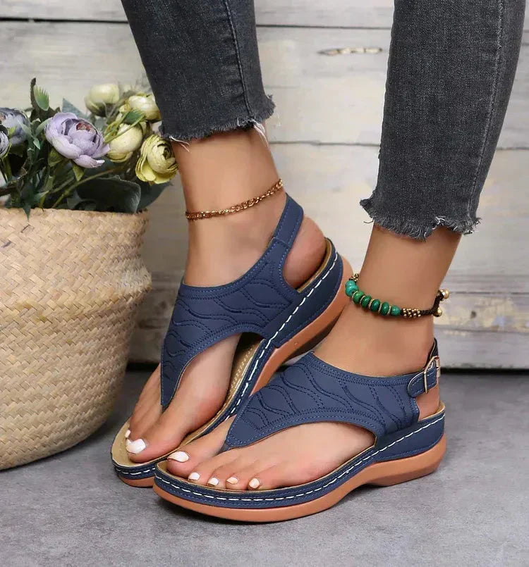 Mila | Women's Open Toe Slingback Flat Sandals