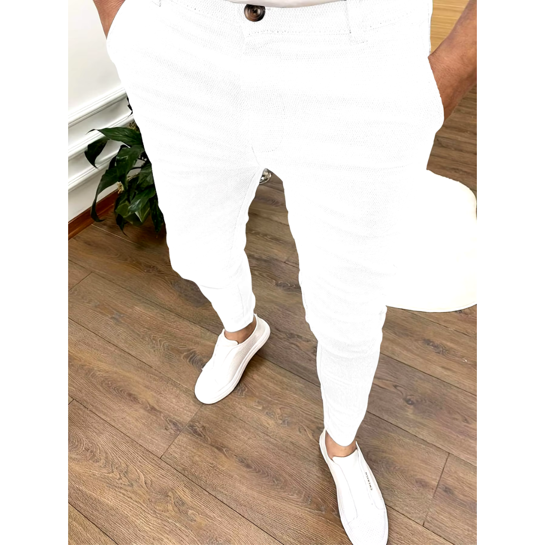 Leo | Men's Modern Slim Stretch Fit Trousers