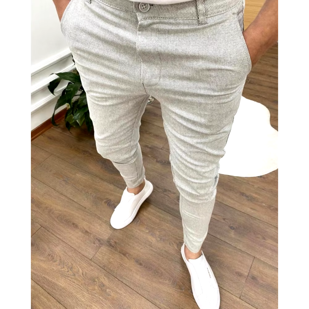 Leo | Men's Modern Slim Stretch Fit Trousers