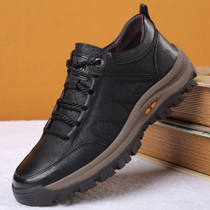 Logan | Men's Orthopedic Rugged Leather Lace-Up Shoes