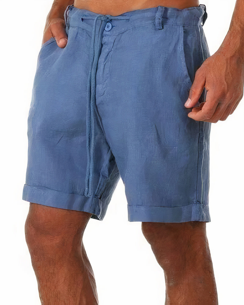 Travis | Men's Relaxed Fit Linen Bermuda Shorts