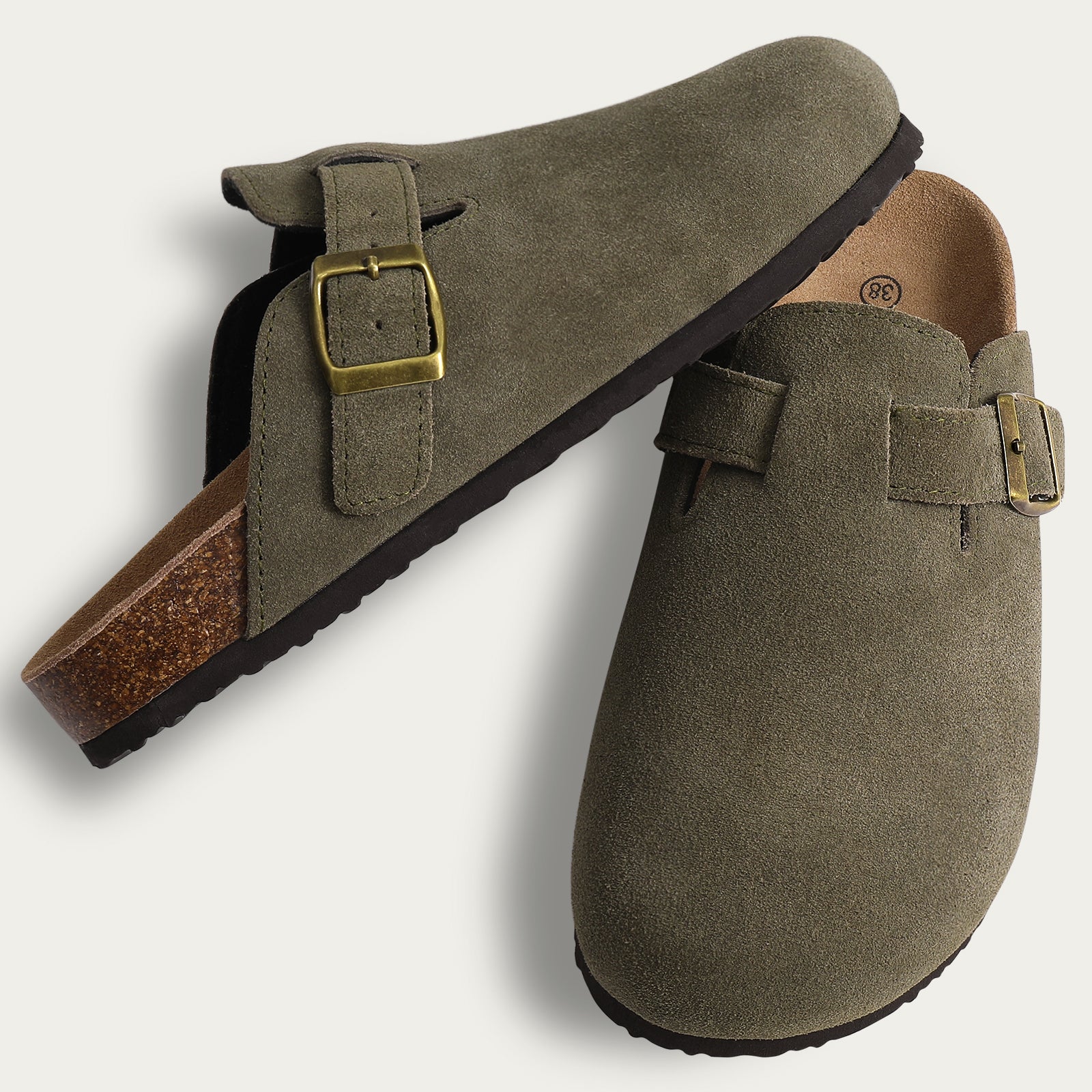 Mila | Women's Slip-On Buckle Strap Comfort Clogs