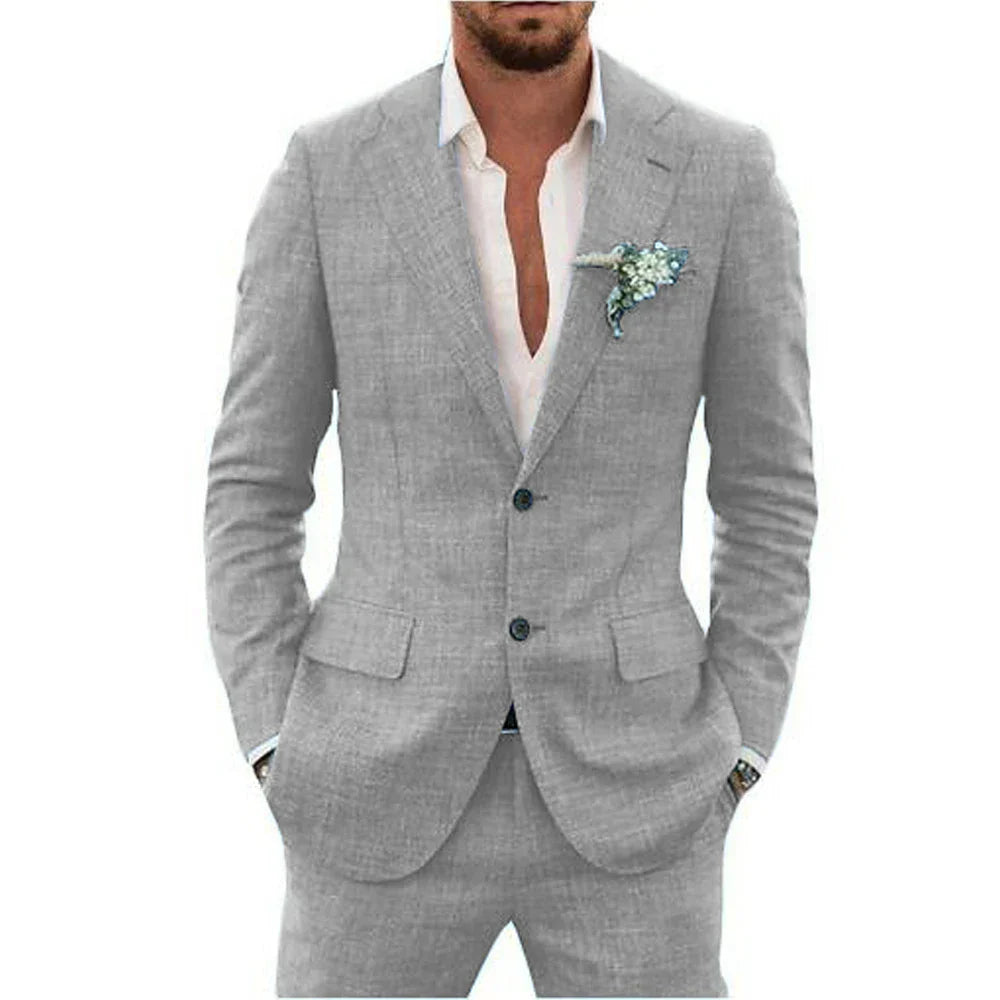 Felix | Men's Lightweight Linen Tailored Two-Piece Suit