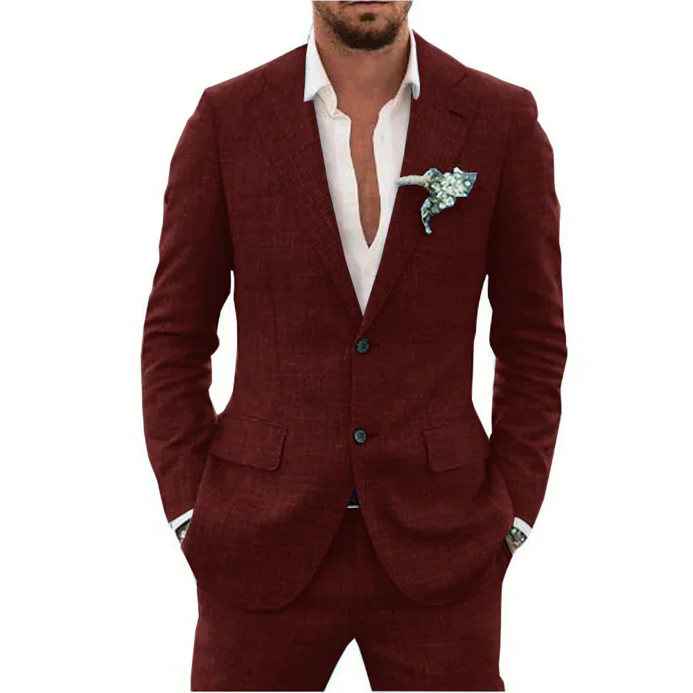 Felix | Men's Lightweight Linen Tailored Two-Piece Suit
