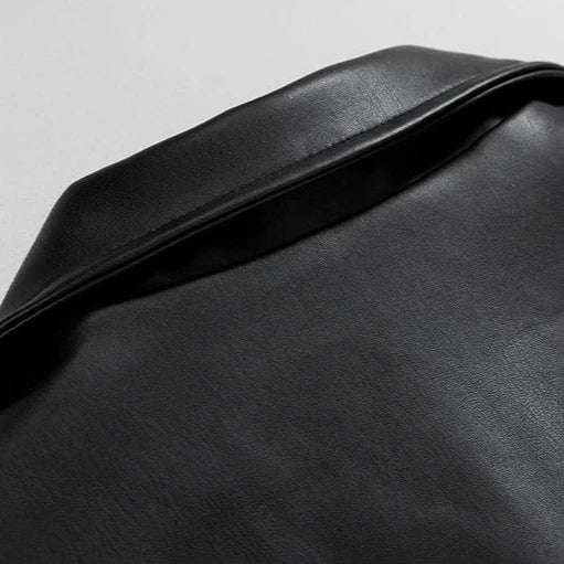 Zane | Men's Retro Oversized Leather Bomber Jacket