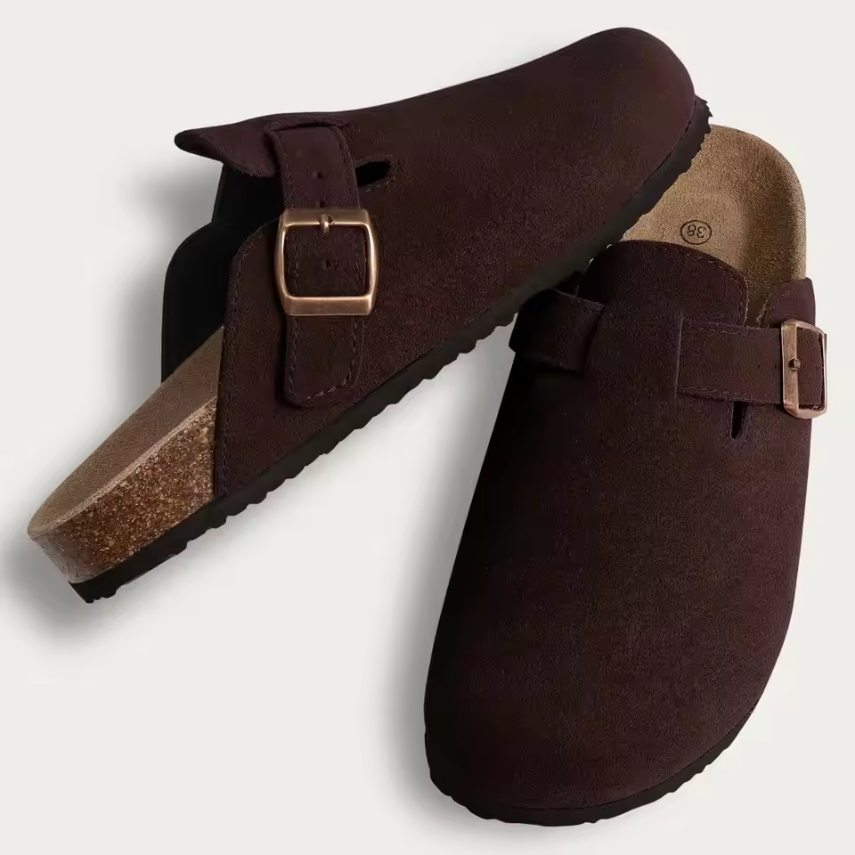 Mila | Women's Slip-On Buckle Strap Comfort Clogs