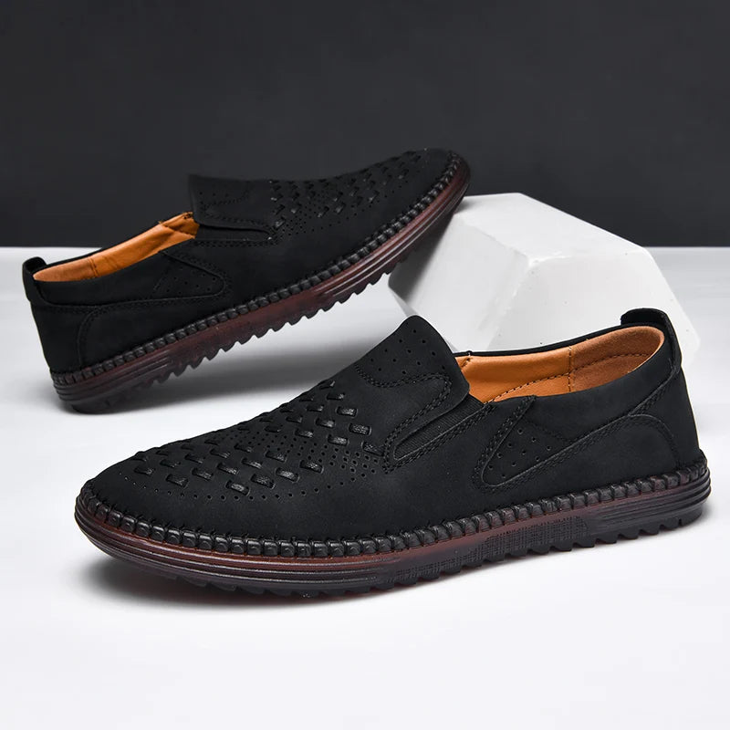 Noah | Men's Woven Slip-On Walking Loafers