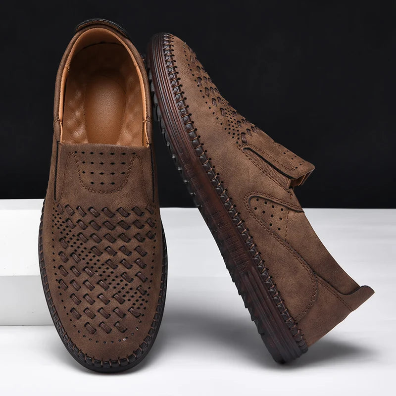 Noah | Men's Woven Slip-On Walking Loafers