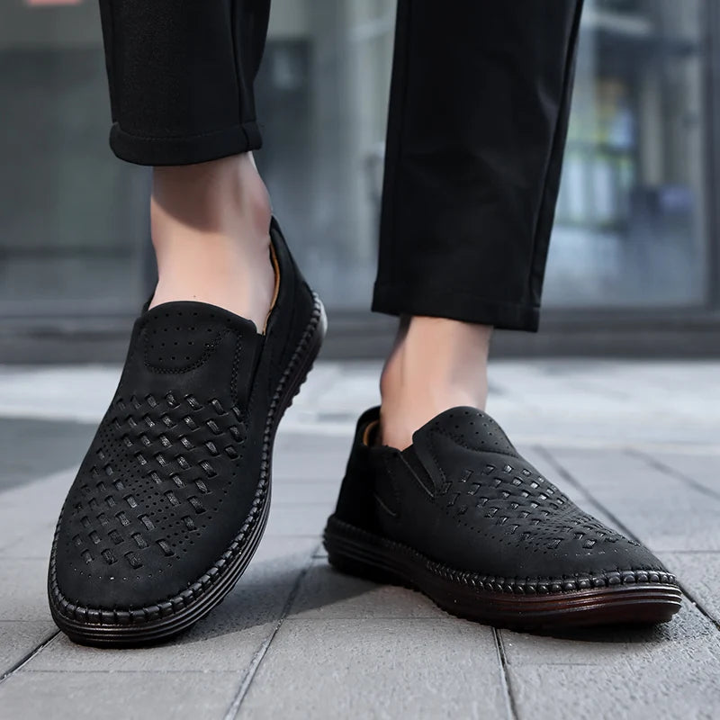 Noah | Men's Woven Slip-On Walking Loafers