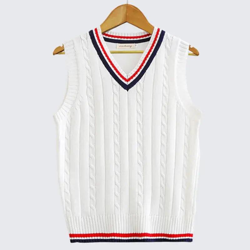 Mateo | Men's V-Neck Cable Knit Sweater Vest