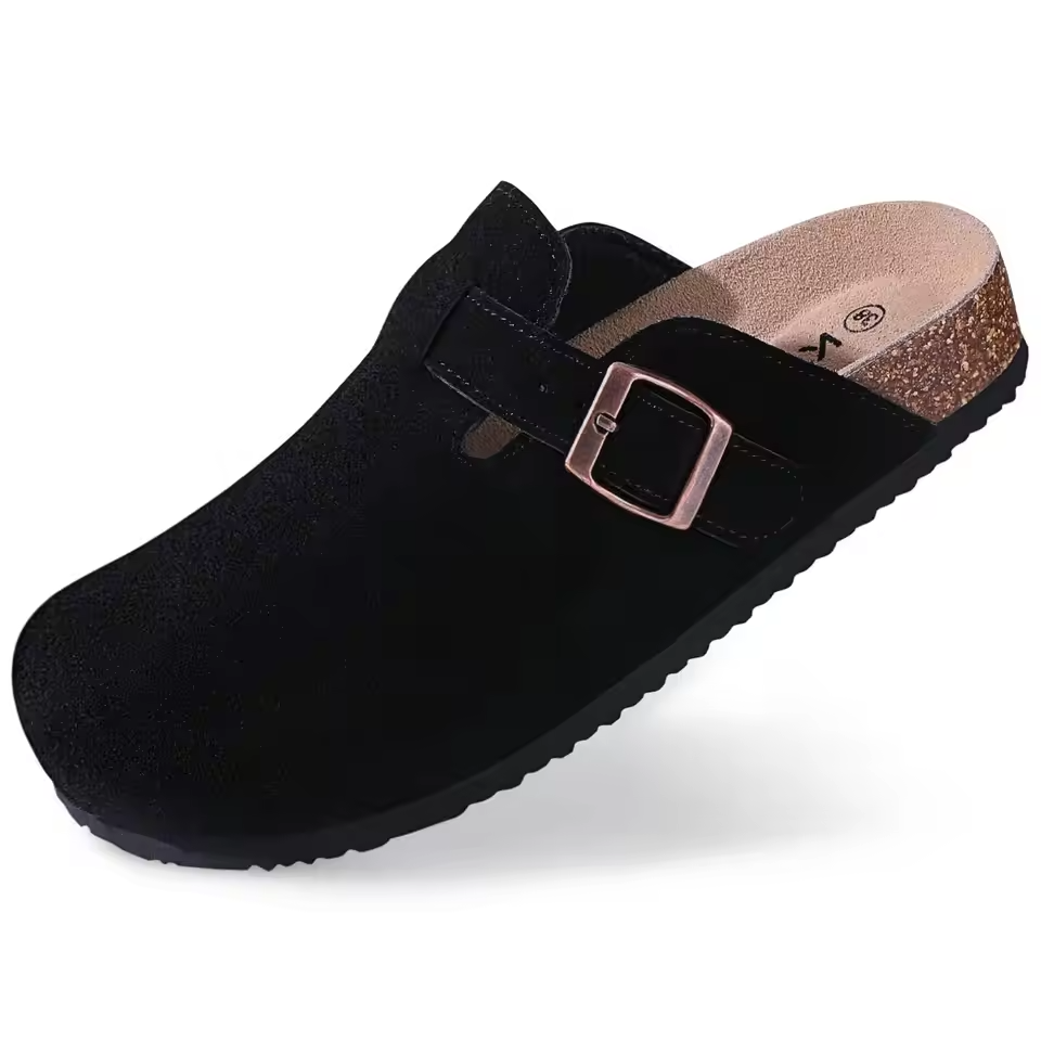 Mila | Women's Slip-On Buckle Strap Comfort Clogs