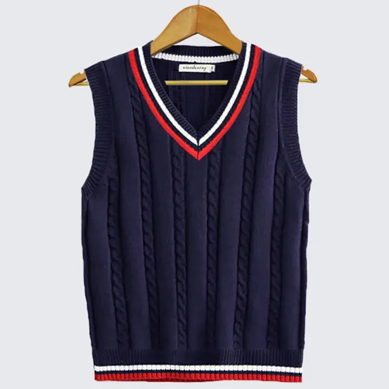 Mateo | Men's V-Neck Cable Knit Sweater Vest