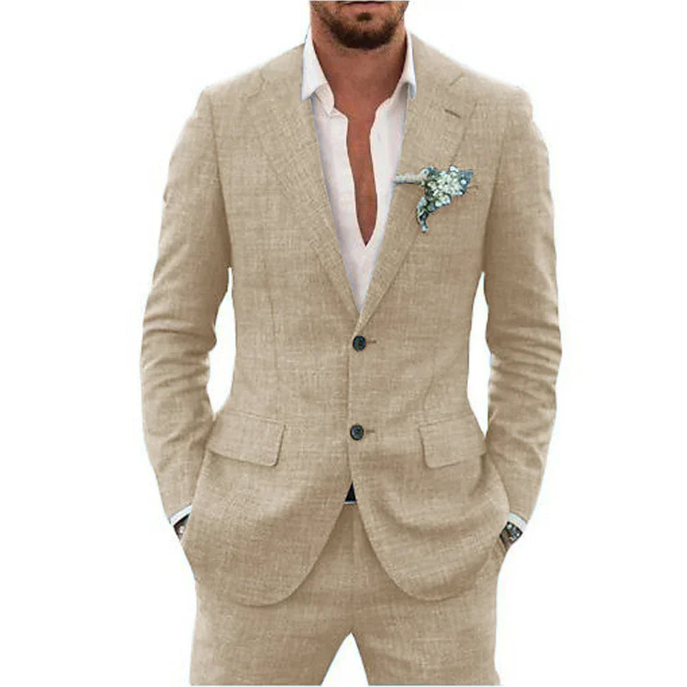 Felix | Men's Lightweight Linen Tailored Two-Piece Suit