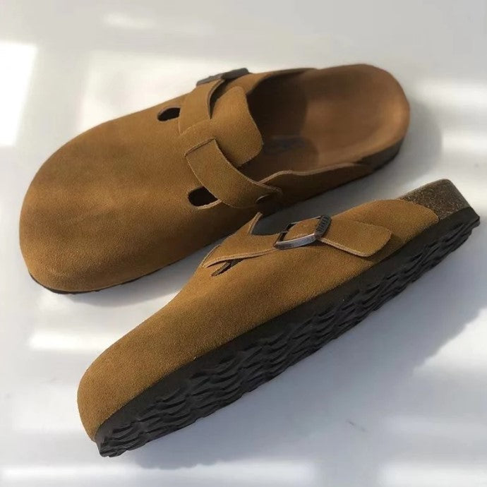 Elise | Women's Closed Toe Buckle Strap Clogs