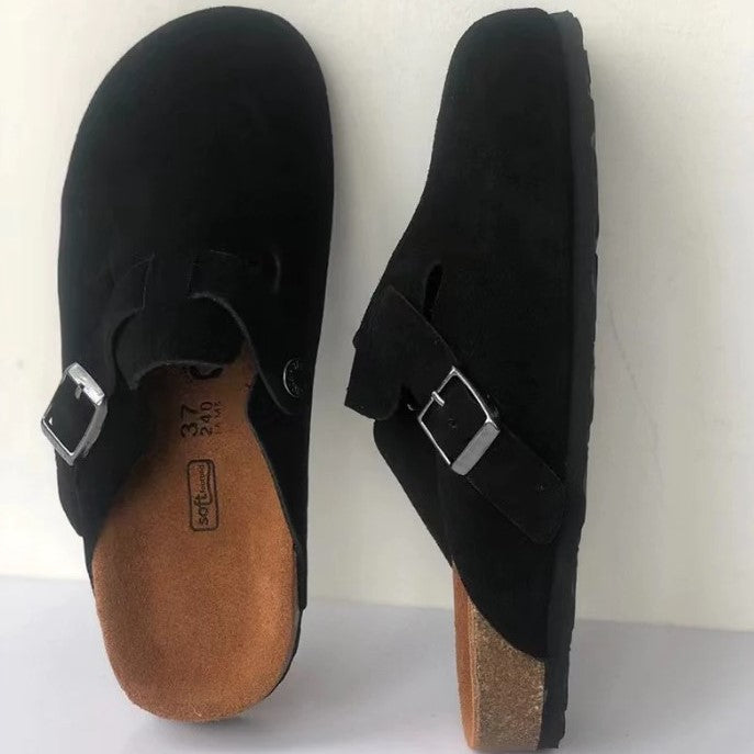 Elise | Women's Closed Toe Buckle Strap Clogs