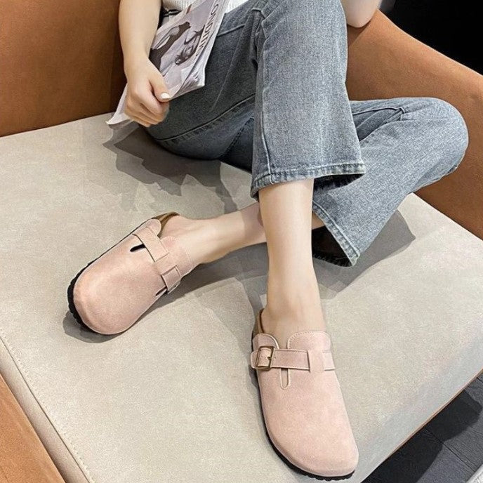Elise | Women's Closed Toe Buckle Strap Clogs