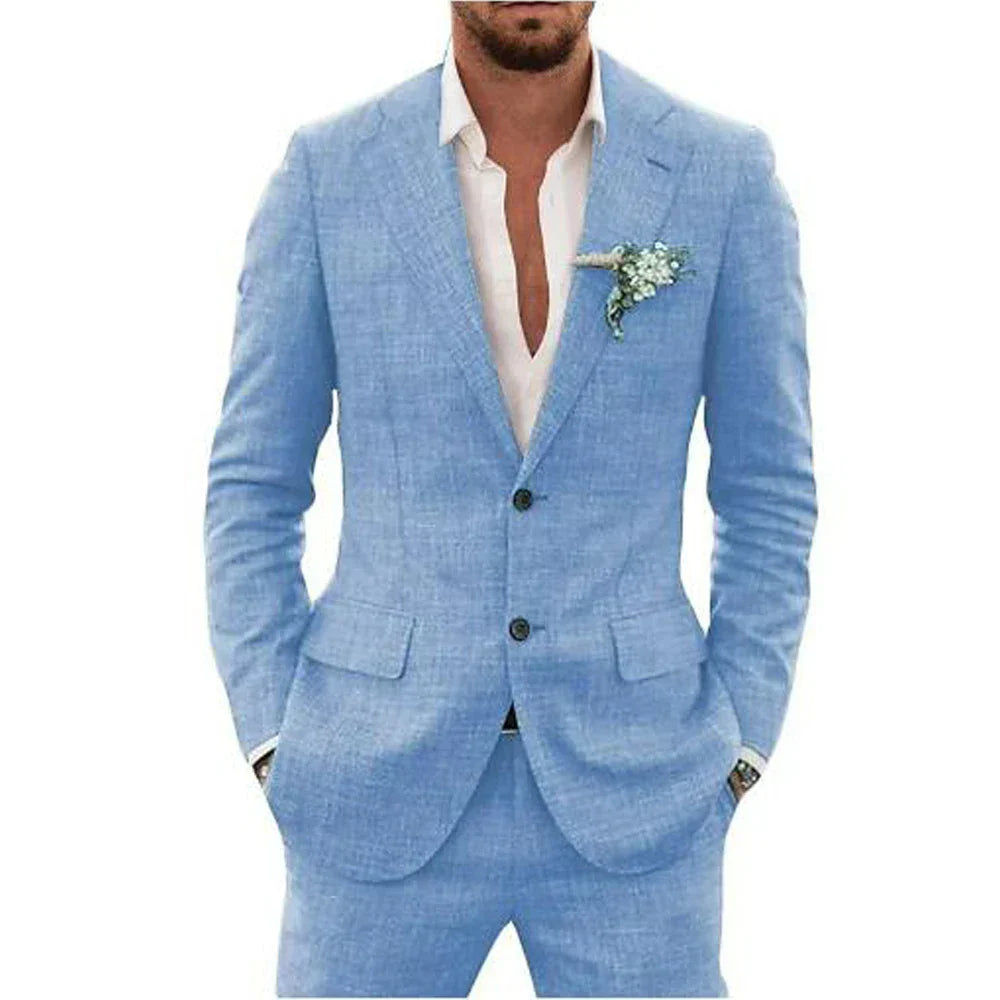 Felix | Men's Lightweight Linen Tailored Two-Piece Suit