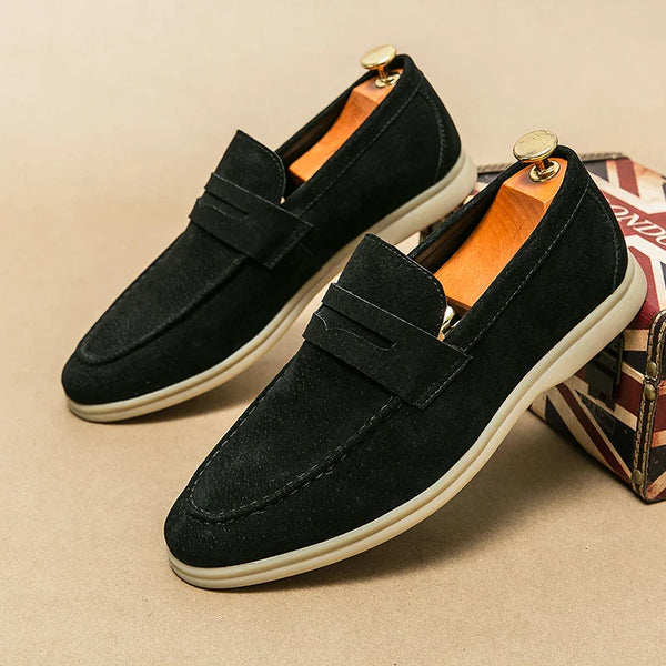 Owen | Men's Solid Slip-On Orthopedic Loafers