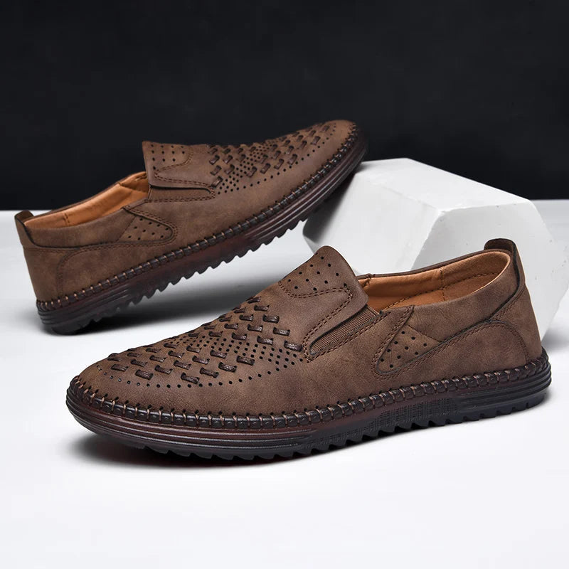 Noah | Men's Woven Slip-On Walking Loafers