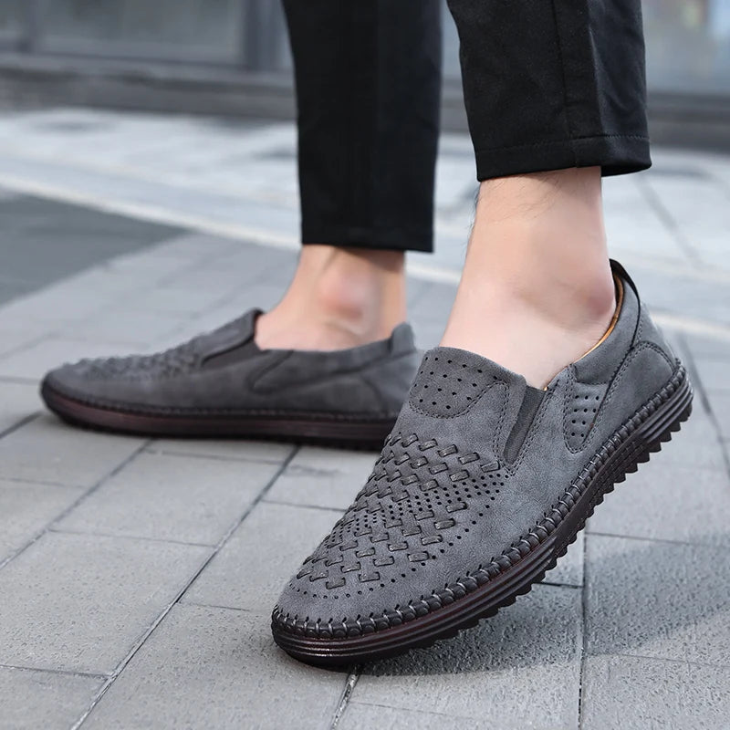 Noah | Men's Woven Slip-On Walking Loafers