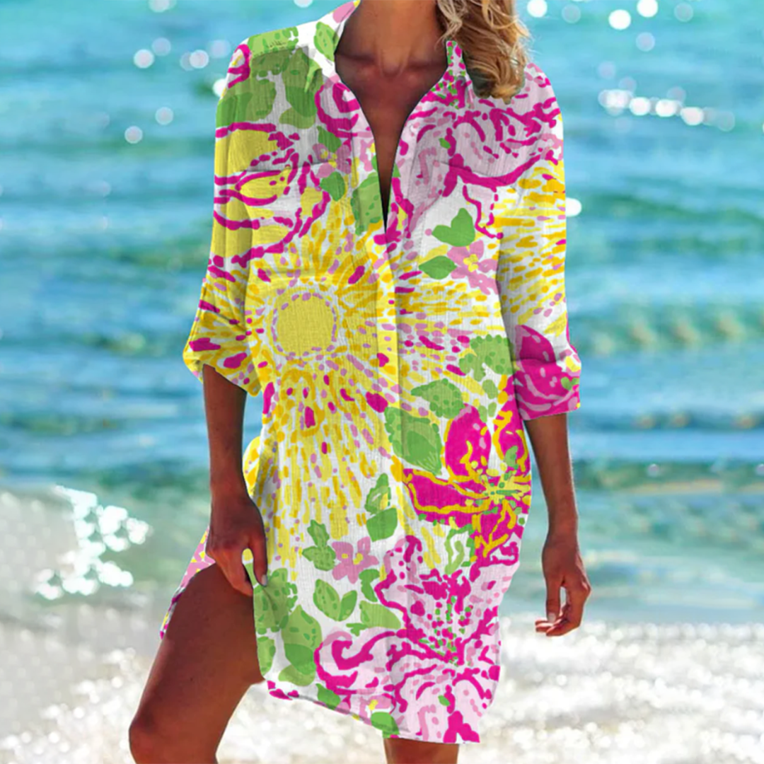 Marla | Women's Casual Button Shirt Dress