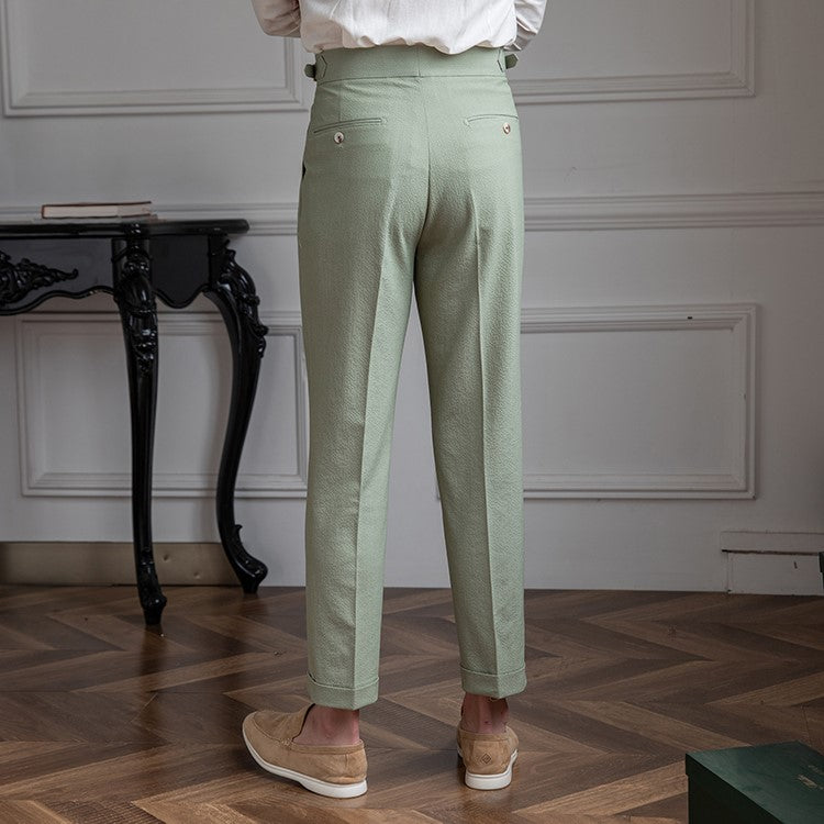 Hector | Men's Pleated High Rise Tailored Pants