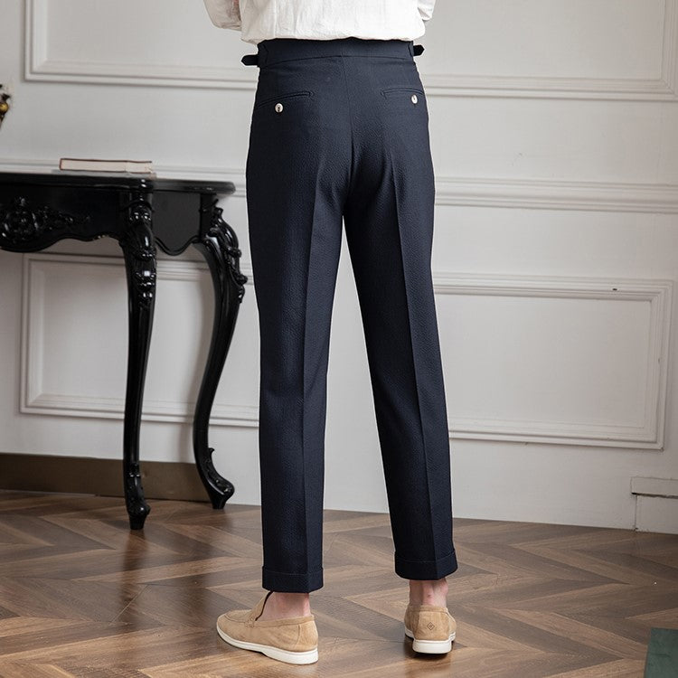Hector | Men's Pleated High Rise Tailored Pants