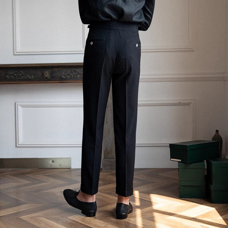 Hector | Men's Pleated High Rise Tailored Pants