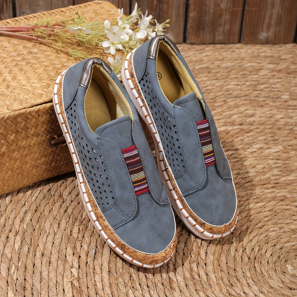 Sadie | Women's Perforated Slip-On Loafers