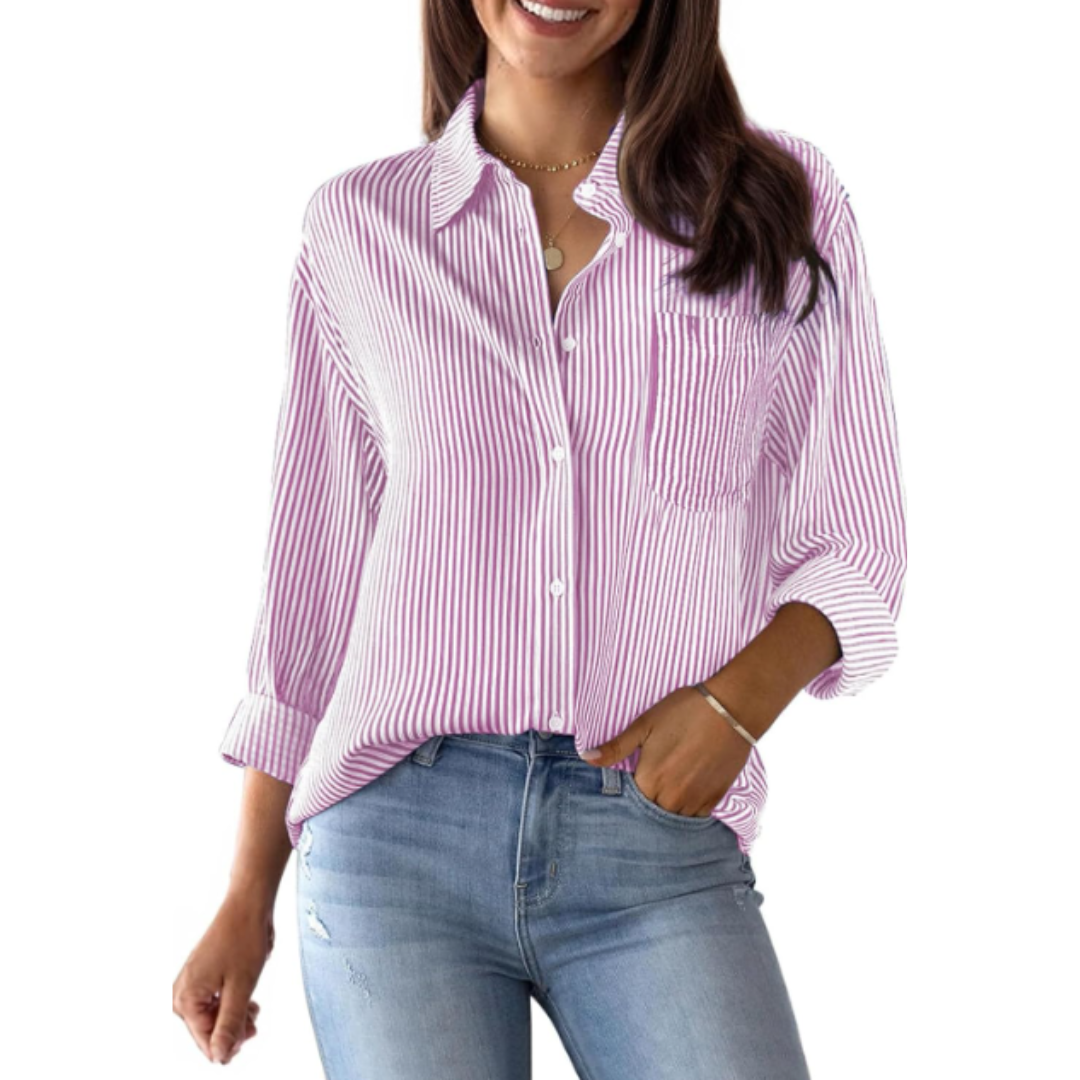 Daria | Women's Long Sleeve Button Front Shirt