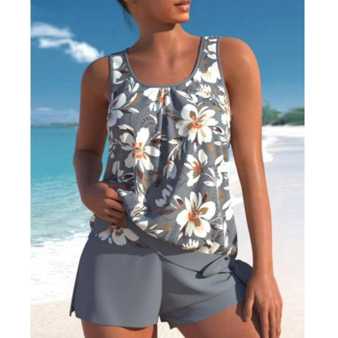 Daisy | Women's Floral Sleeveless Tankini Swim Set