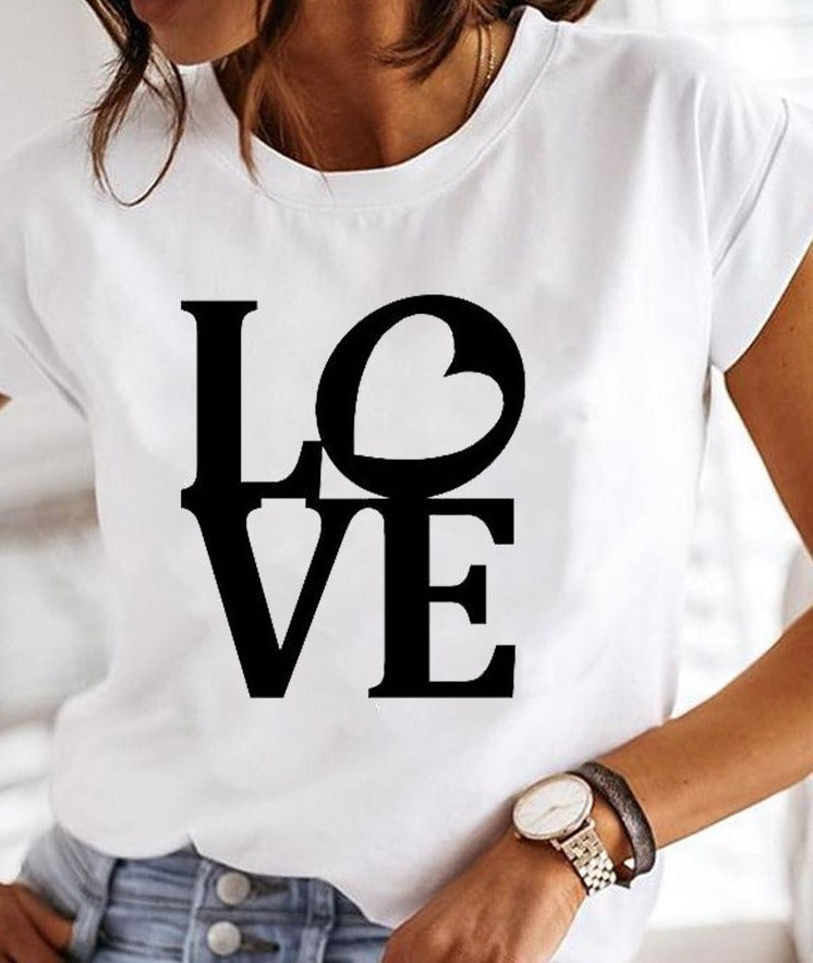 Clara | Women's Crew Neck Casual Summer T-Shirt