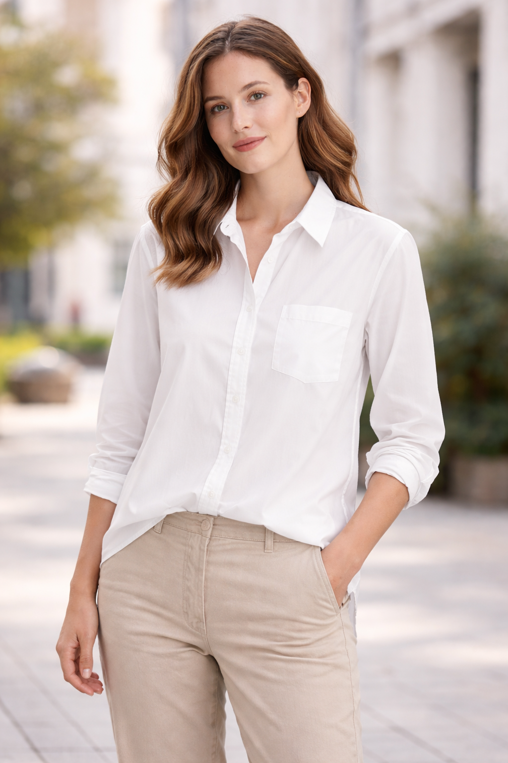Freya | Women's Relaxed Fit Button-Front Shirt