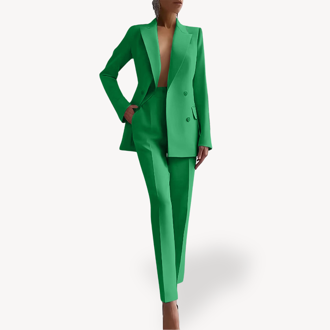 Isabella | Women's Double-Breasted Blazer And Trouser Set