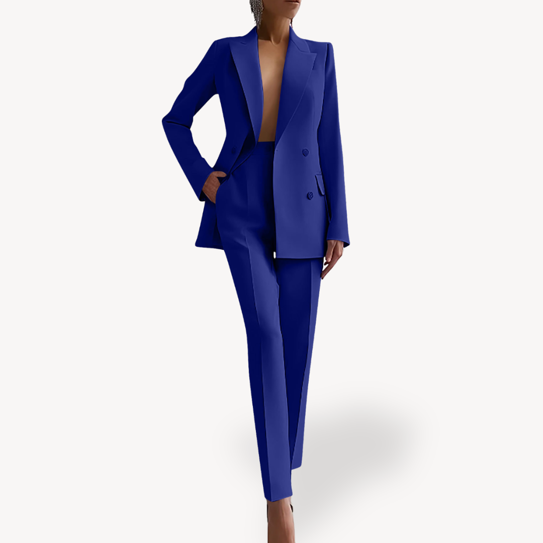 Isabella | Women's Double-Breasted Blazer And Trouser Set