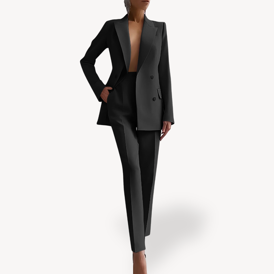 Isabella | Women's Double-Breasted Blazer And Trouser Set