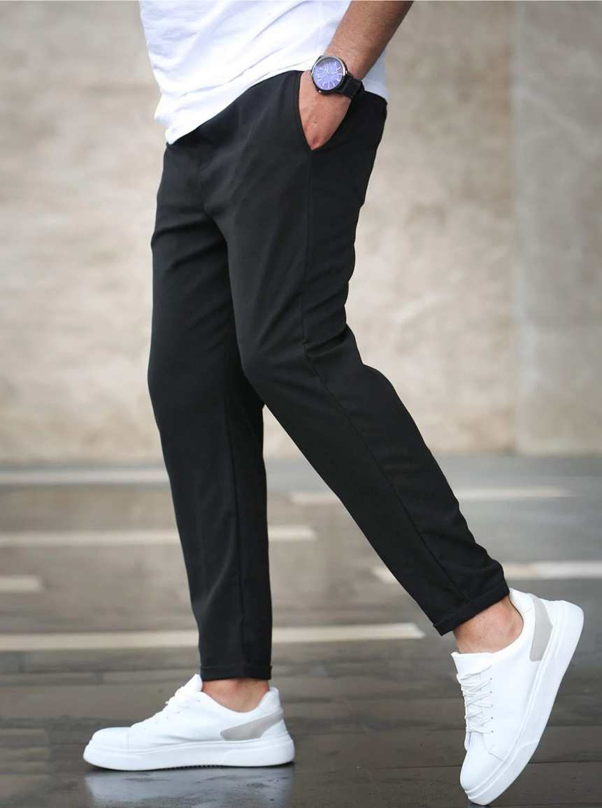 Dorian | Men's Slim Fit Casual Tapered Trousers