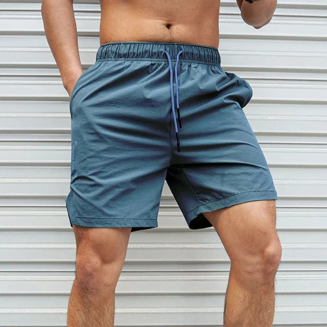 Luca | Men's Solid Color Elastic Waist Swim Shorts