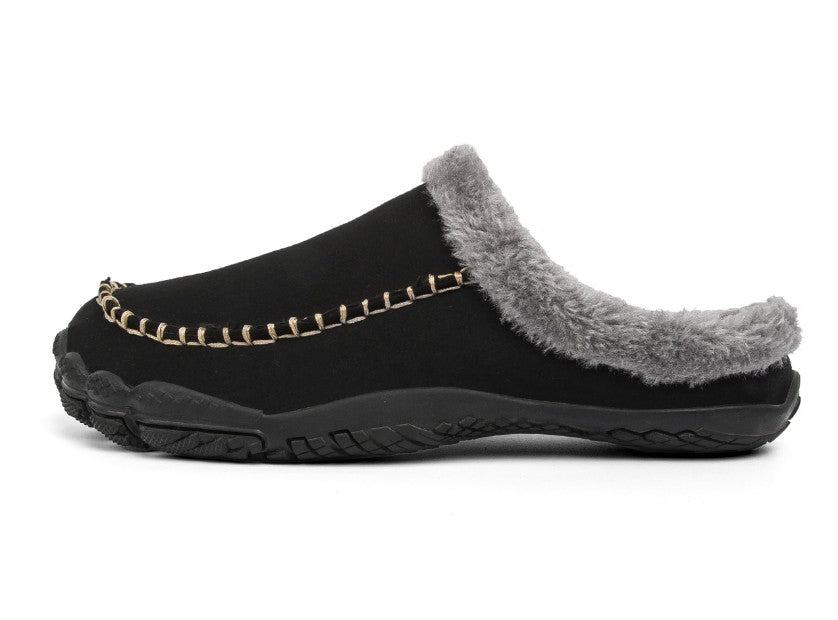 Men's lined open-back slippers - product photo 4
