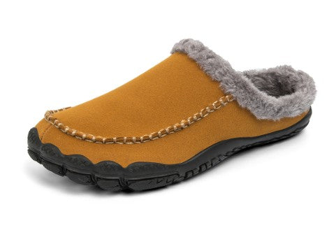 Men's lined open-back slippers - product photo 8
