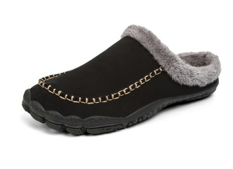 Men's lined open-back slippers - product photo 9