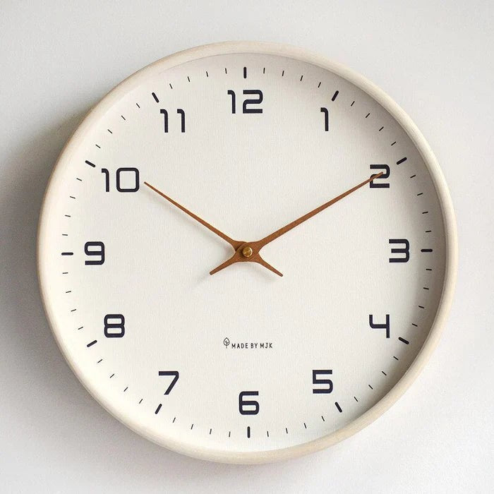 Solid wood silent wall clock - product photo 5