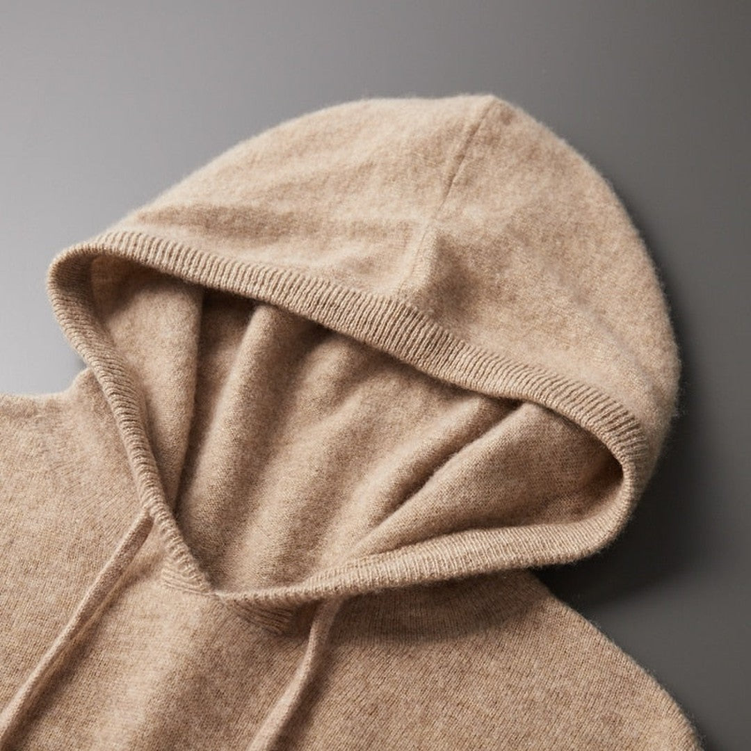 Woman wearing the Alina women's hooded jacket, back view