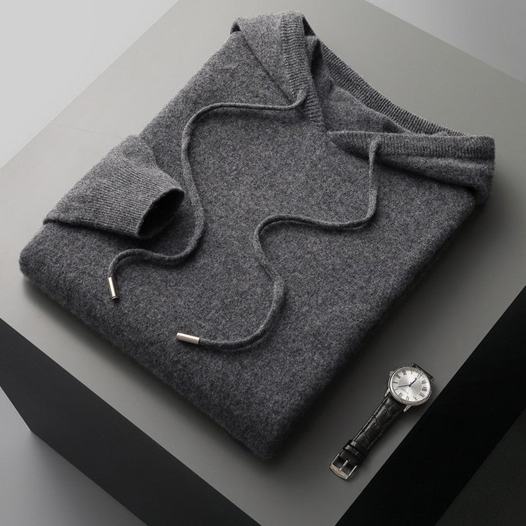 Woman wearing the Alina women's hooded jacket, flatlay view