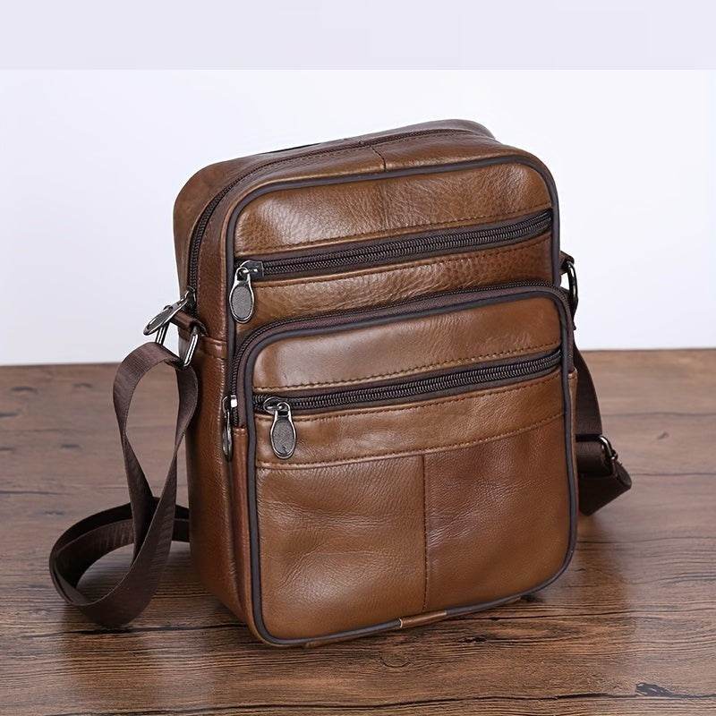 Full-grain leather crossbody bag - product photo 3